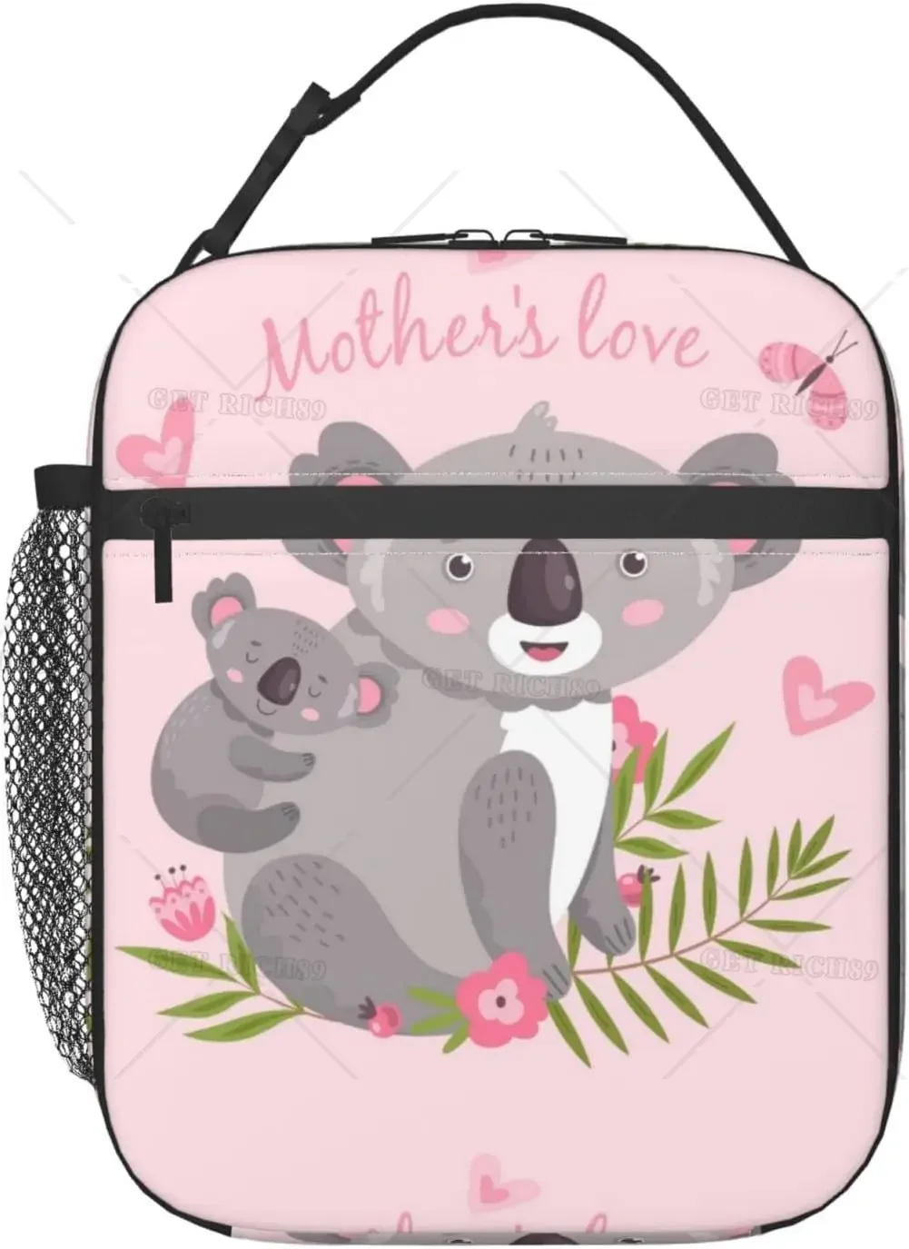 Cute Koala Animal Mom Hugging Insulated Portable Lunch Bag for Women/Men Reusable Lunch Box for Office Work School Picnic