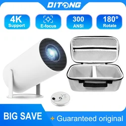 DITONG hy300 pro Projektor 4K Android11 Dual Wifi6 260ANSI BT5.0 1080P 1280*720P HD Heimkino Outdoor tragbare Projetor