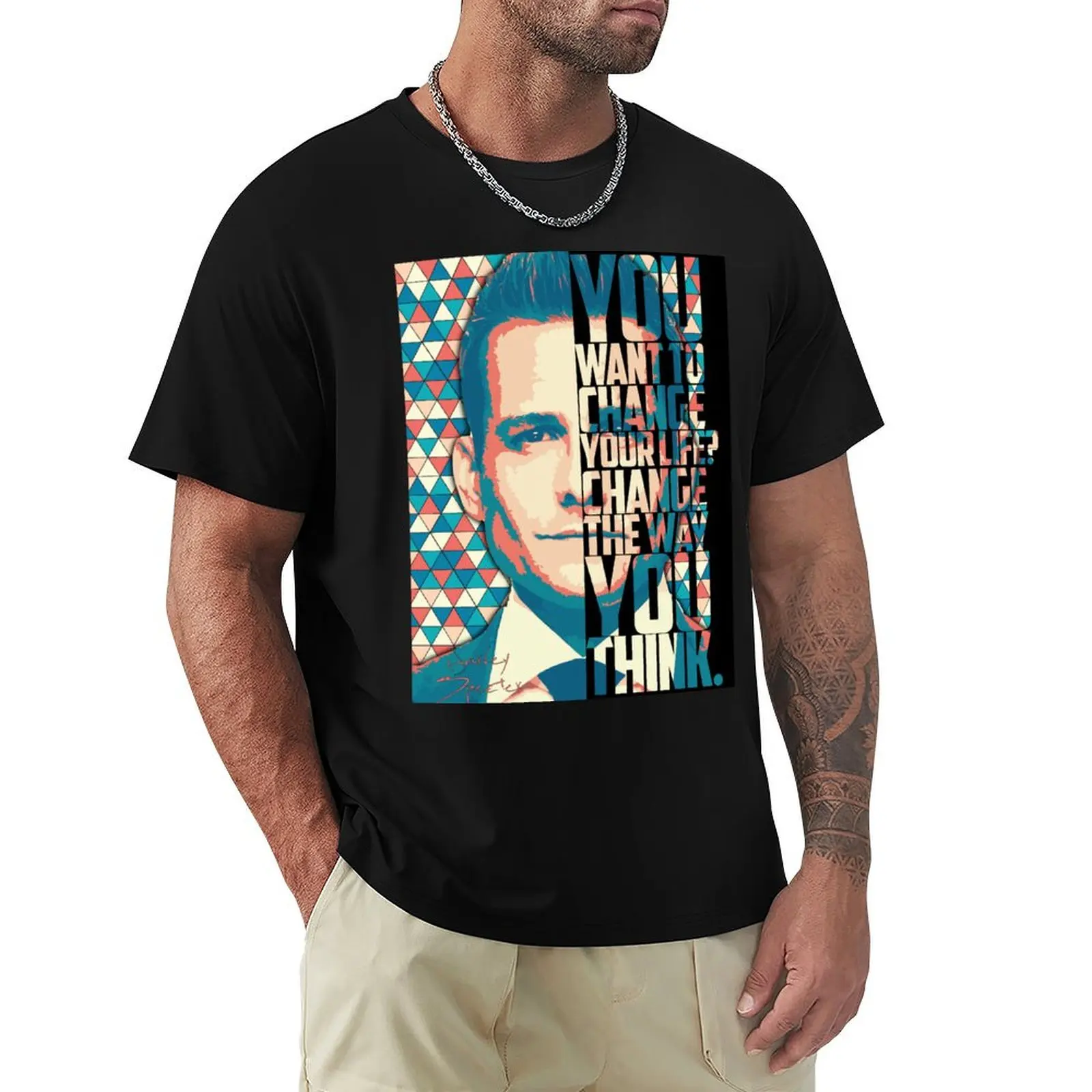 Harvey Specter Suits Tv show quote. T-Shirt man t shirt cotton high quality T-Shirt
