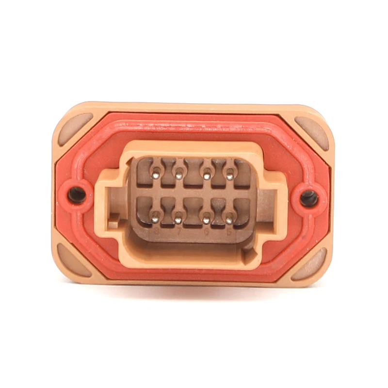 DT15-08PD   8Pin Automotive Connector, DT Straight Pin PCB Mounting Head, Wireline to Board Plug Socket