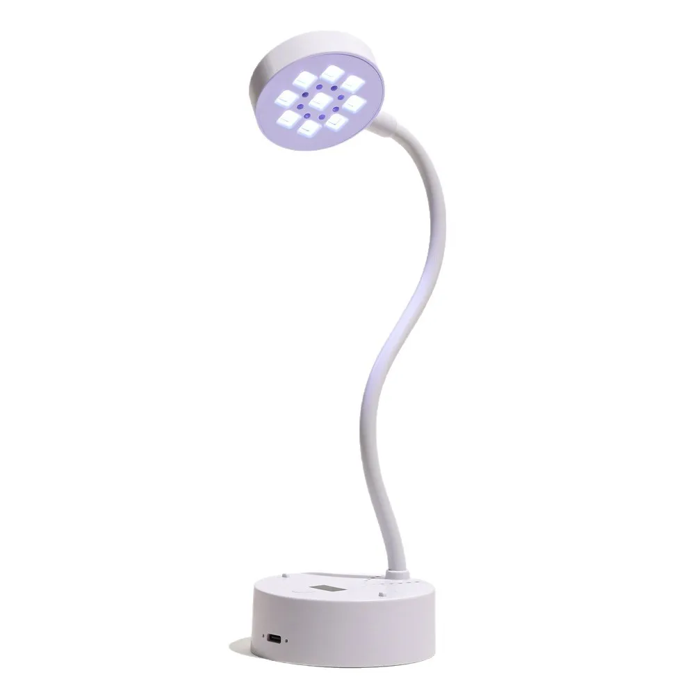 Profesjonalny 360 °   Lampa UV LED do paznokci z czujnikiem, akumulatorowa suszarka do paznokci żelowych do utwardzania lakierów do paznokci.