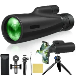 Monocular táctico HD 10-30x50 con trípode y adaptador para smartphone