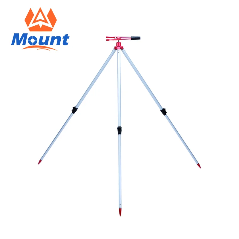حامل ثلاثي القوائم لعمود المنشور مع مشبك سريع التحرير لقطب المنشور GPS