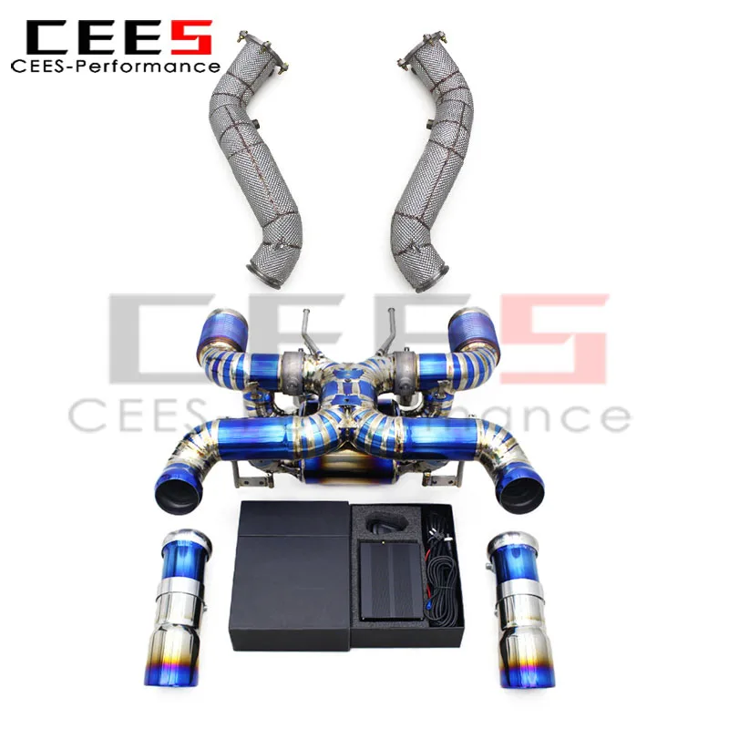 

cees Valve Sport Exhaust for Mclaren 720S 4.0T 2017-2019 Catback Racing Full Exhaust Pipe with Valve Control System