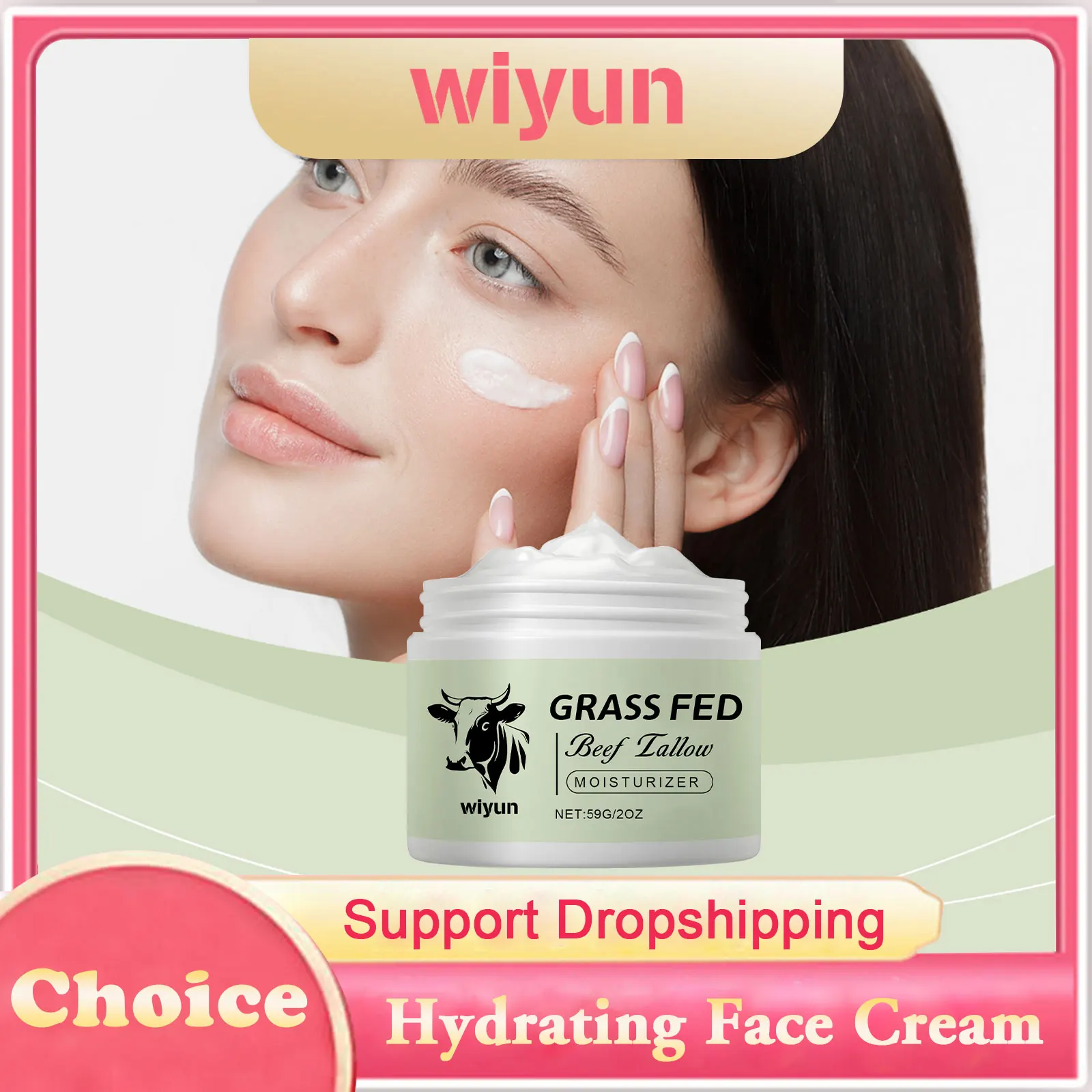 

Hydrating Face Cream Long-Lasting Nourishing Lock in Skin Moisture Firming Smooth Improve Skin Softness Whiten Anti Aging Cream