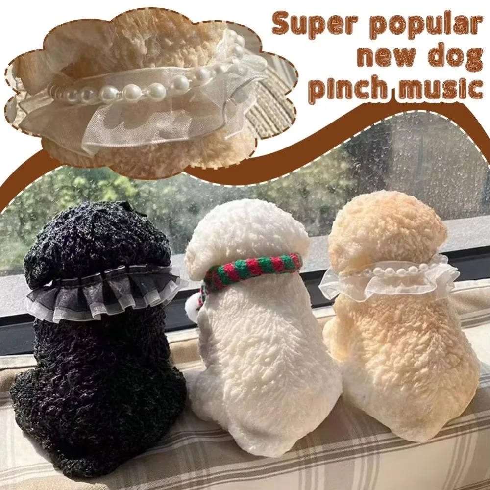 Jouets Squishy pour chien en peluche, chiot à presser doux, soulagement de l'anxiété et du Stress, jouet sensoriel, décompression, pincement du chien