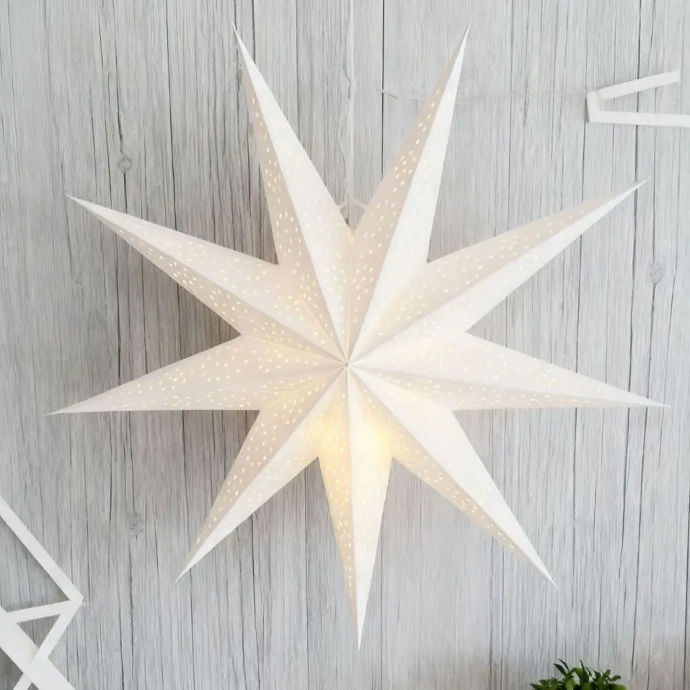 Hollow Out Christmas Hanging Decoration DIY New Year Christmas Tree Ornament Home Decor Colorful Lampshade Paper Lantern
