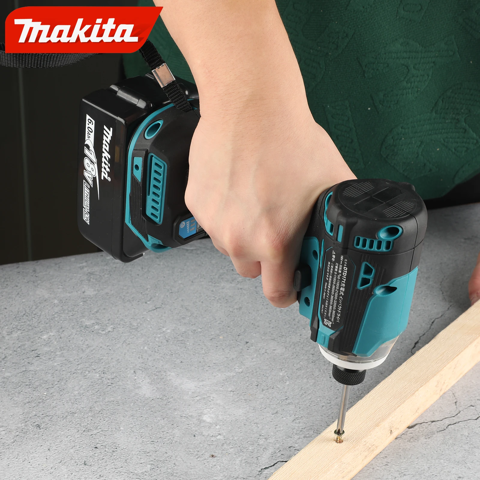 

Makita DTD171 BL Impact Driver 170Nm 3800IPM Anti-Wobble Bit 4-Stage Power Select Rechargeable Bare Unit