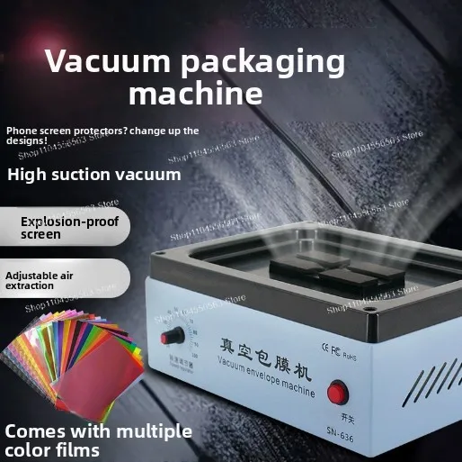 Vacuum Phone Wrap Machine for Full Body Heat Shrink Film Foldable Screen Protector Portable Skin Wrap Tool