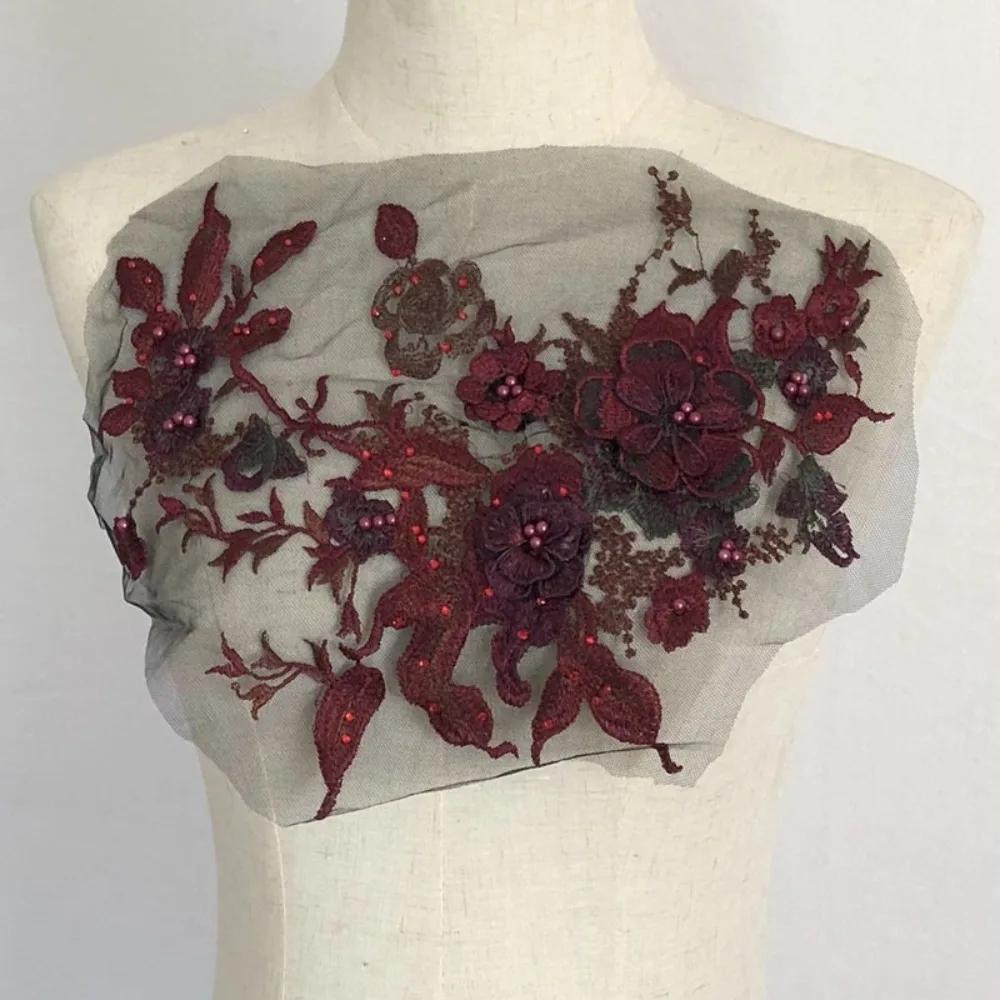 

Модные элегантные красочные нашивки с вышивкой блестками, 3D цветок, сделай сам, кружевная ткань, аппликация, одежда, аппликация, свадьба