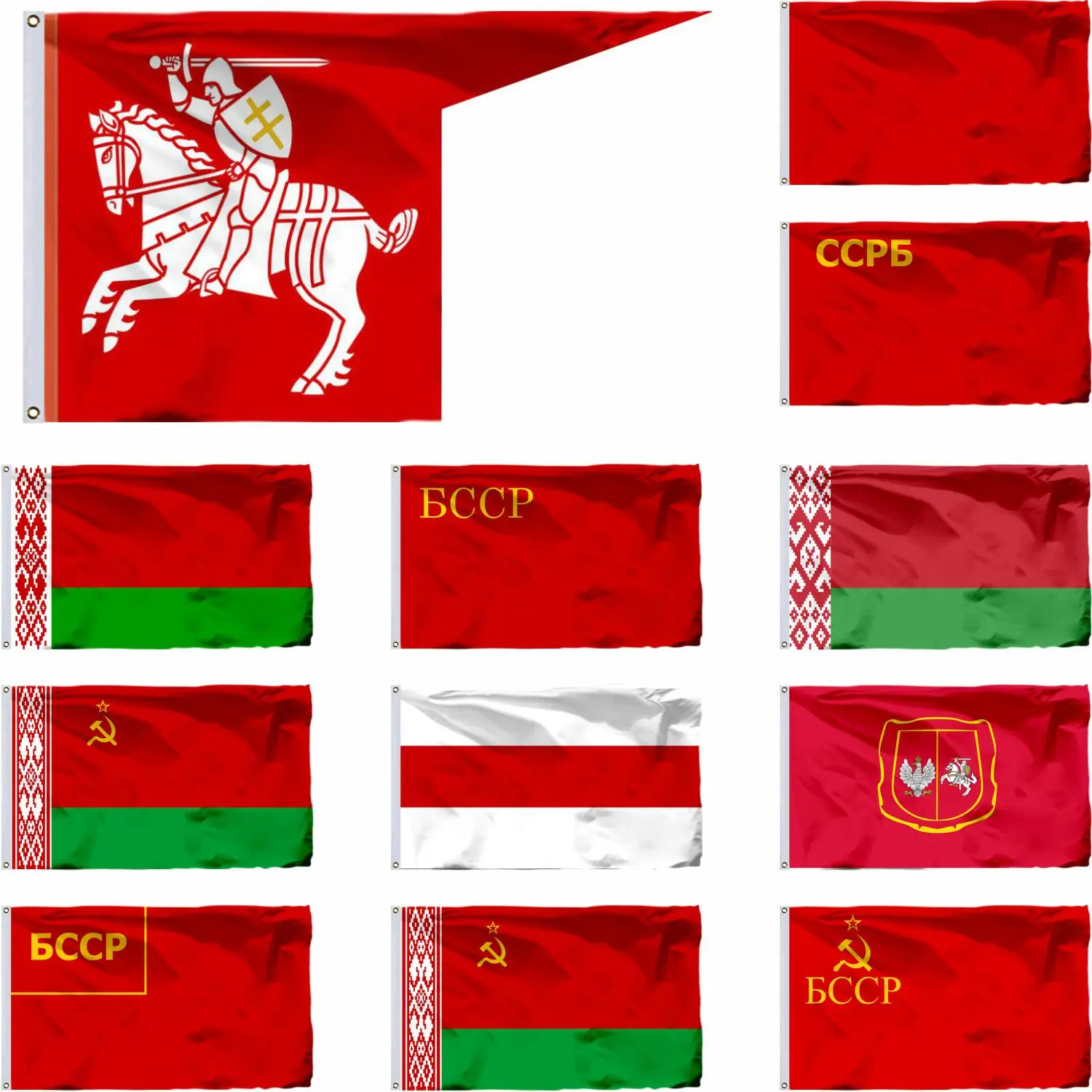 Bielorussia 1918 storia bandiera 90X150CM 3X5FT Grunwald pogoinas Czerwona 60x90cm 21x14cm Banner