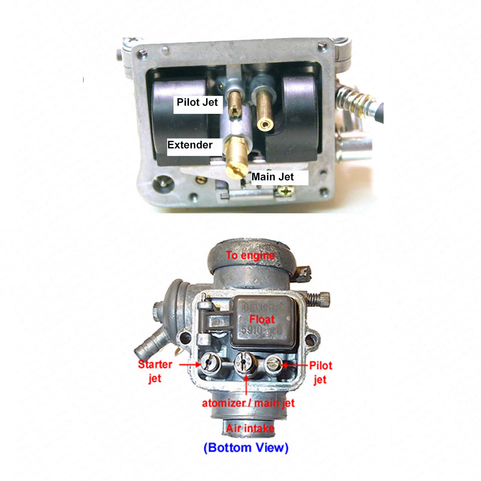 28MM M4 #30 to #80 Carburetor Slow Pilot Jet  For Mikuni VM28/486 Kawasaki KZ Z1  RS34 - 40 TM33-40 BS Vice Injector Nozzle