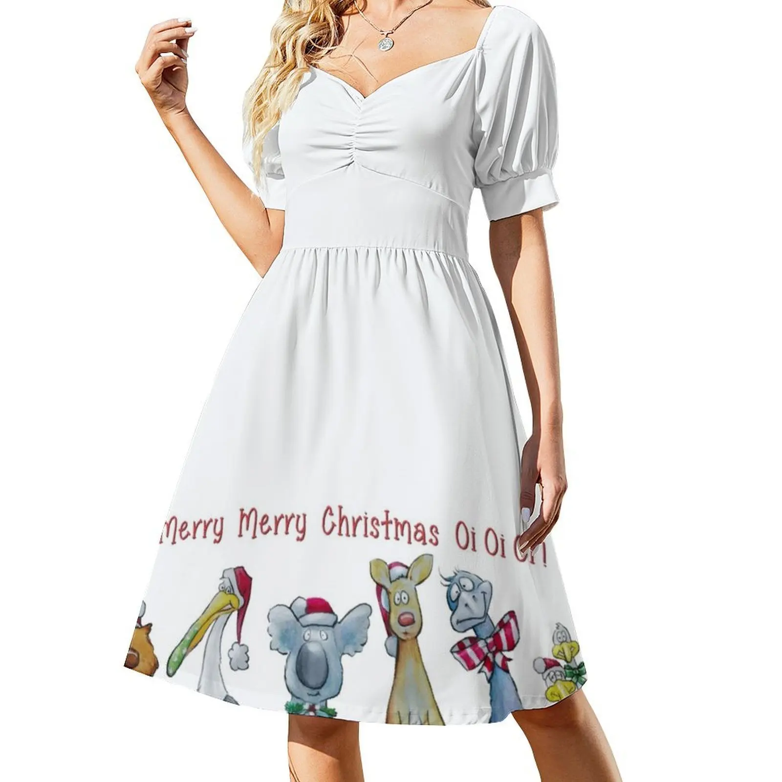 オーストラリアのブッシュクリスマスフレンズ ボヘミアンシックドレス エレガントファッション ビーチウェディングパーティードレス キュートなオーストラリアのクリスマス キュートなブッシュドレス