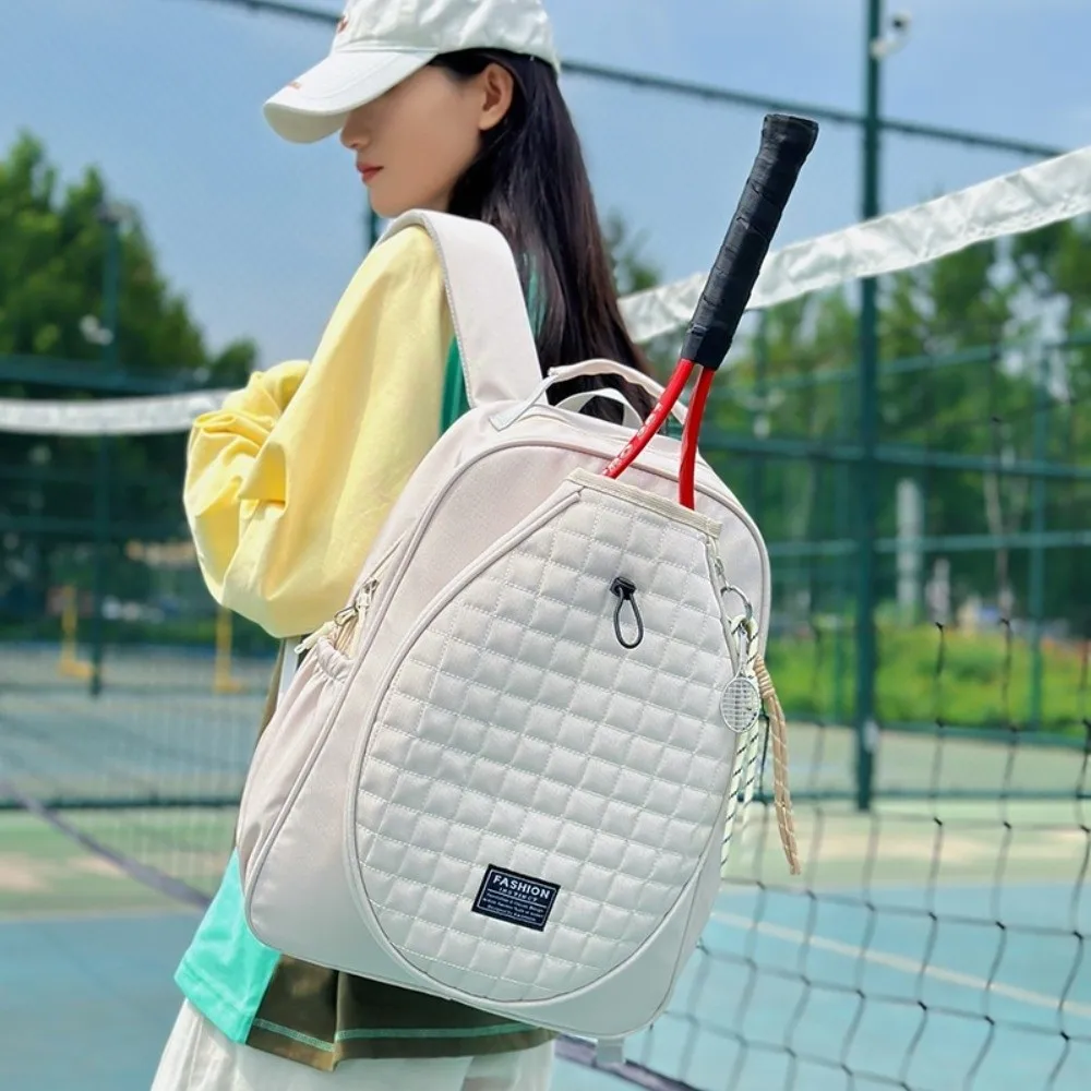 スポーツテニスバドミントンラケットバッグナイロン大容量ラケットスポーツバッグ独立したシューズコンパートメントテニスバックパック