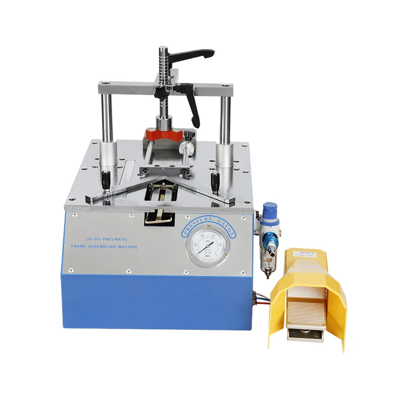 

Desktop Pneumatic Photo Frame Corner Nailing Machine Frame Mounting Corner Nailing Machine 45° Photo Frame Corner Cutting