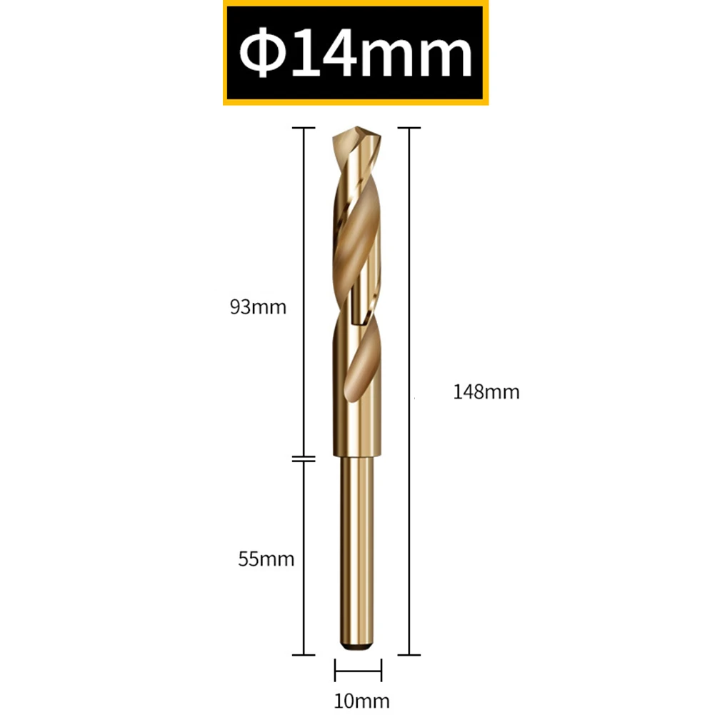 Reduced Shank HSS Cobalt Drill Bit For for Standard Drills 13mm to 15mm Sizes For for Enhanced PerFor formance