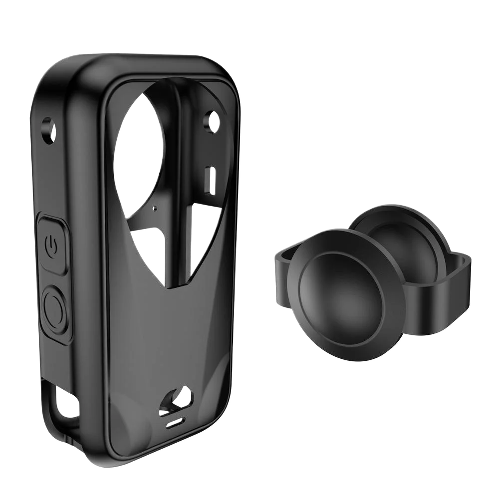 Osłona obiektywu + silikonowe etui do Insta360 X6, osłona ochronna obiektywu i etui ochronne na korpus kamery Insta360 X6 (zestaw akcesoriów) — zdjęcie produktu 7