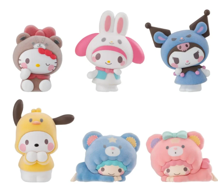 

Официальная семейная одежда Sanrio, серия Mystery Box, фигурка, модная игрушка, коллекционная кукла, украшение, подарок на день рождения для девочек