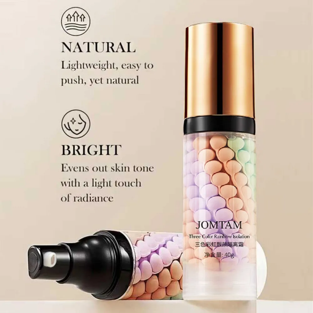 메이크업 프라이머 통기성 BB 크림 끈적이지 않는 페이스 파운데이션 집중 보습 깊은 수분 공급 피부를 밝게 해줍니다