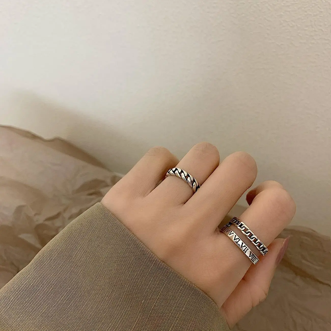 

New Arrivals 925 Sterling Silver Ring for Women Adjustable Size Ring Fashion sterling-silver-jewelry