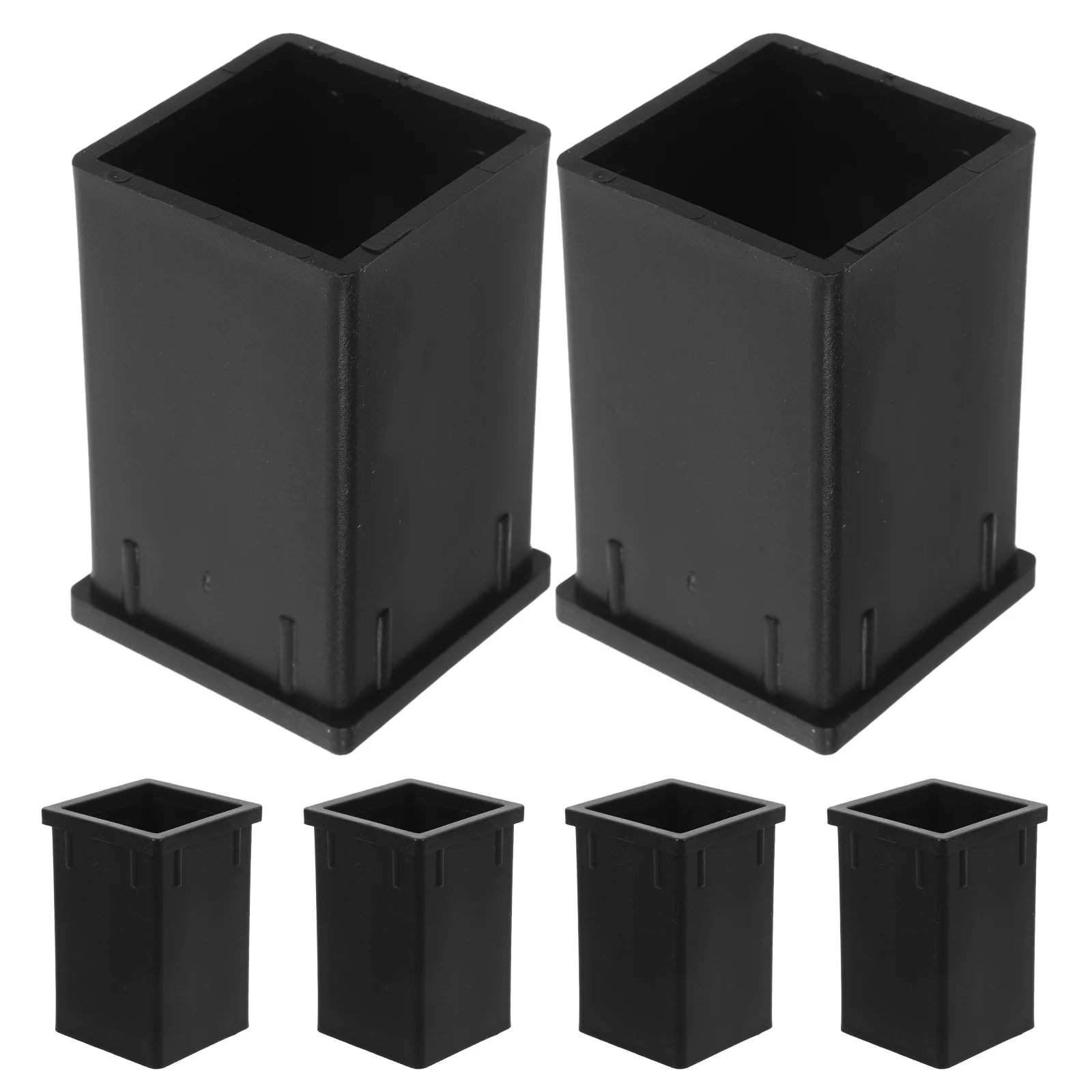 

6Pcs Square Tube Adapter Sleeve Plastic Reducer Connector Tubing Size Converter for Construction Repair Maintenance