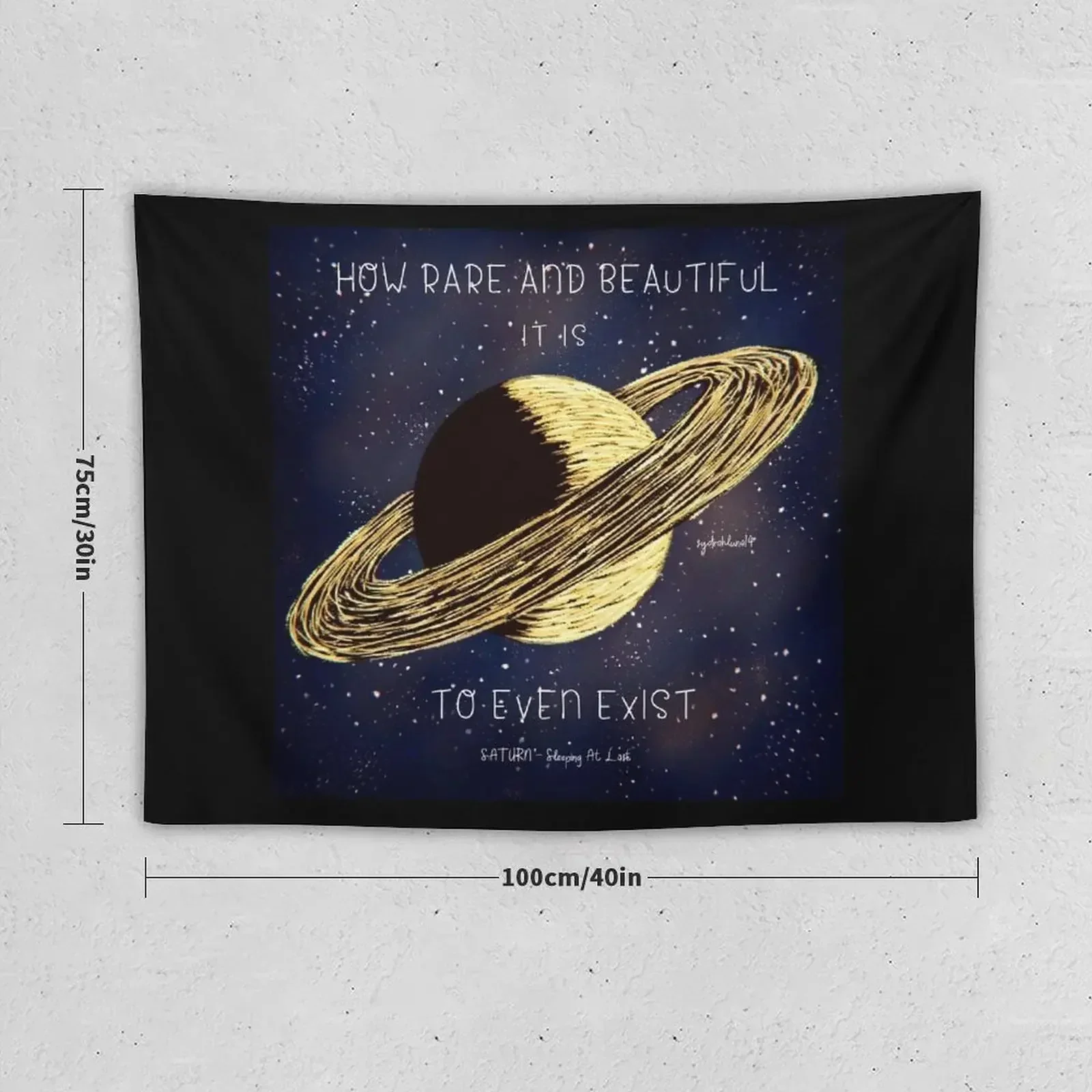 Saturn - Sleeping At Last Tapestry Decoration Bedroom Room Aesthetic Decor Nordic Home Decor Tapestry