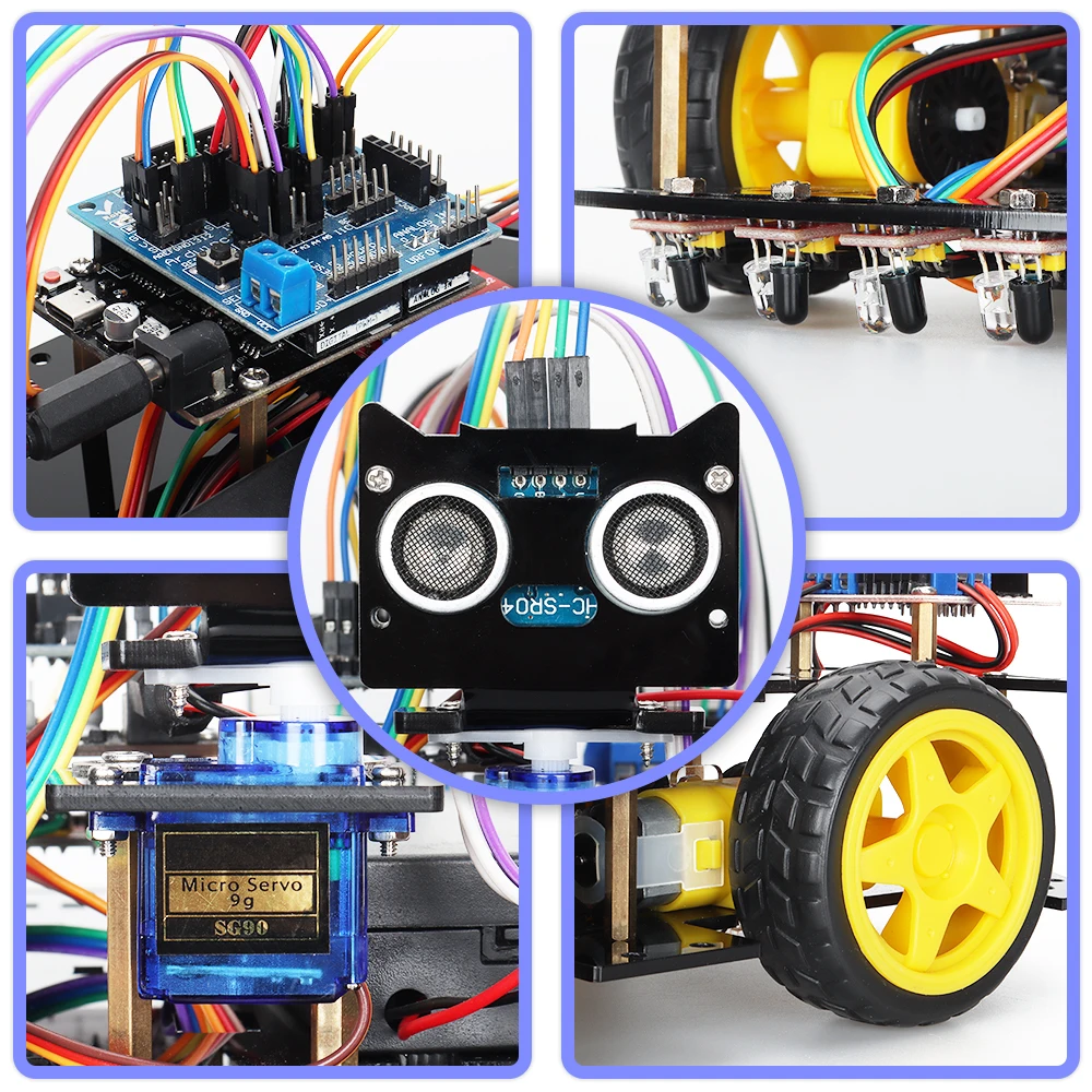 New Smart Robot Car Coding Kit for Arduino Programming Great Fun Education Learning Robotic Complete Automation Kit For Projects