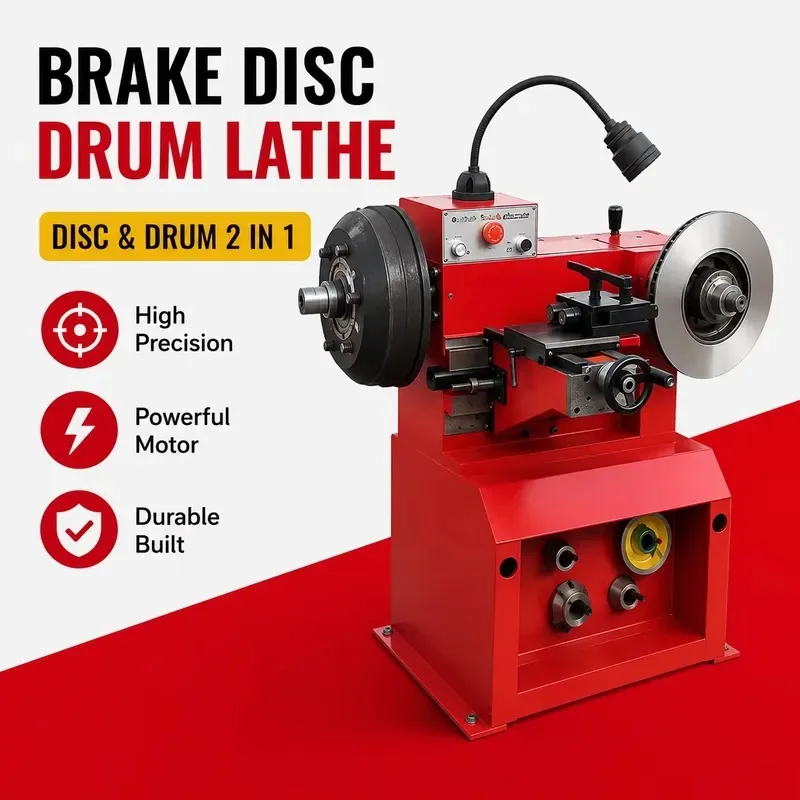 Hot Sale Brake Lathe Machine Gear Core for Car Brake Disc Drum Resurfacing 180-450mm Drum 400mm Disc Auto Repair Workshop