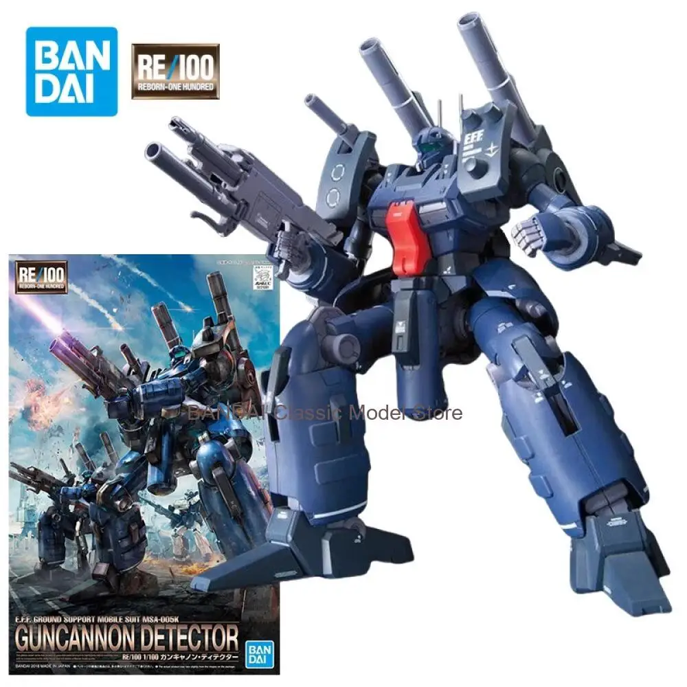 

Коллекционная фигурка Bandai RE1/100 Guncannon Detector, модель для сборки, аниме-фигурка мобильного костюма, игрушка, подарок, в оригинальной коробке
