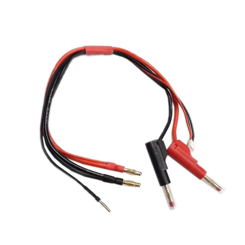 2S XH 4.0mm Male Female Plug to 4.0mm Gold Plated Stackable Shielded Banana Connector RC Charge Cable Wire Lead 14AWG 30cm