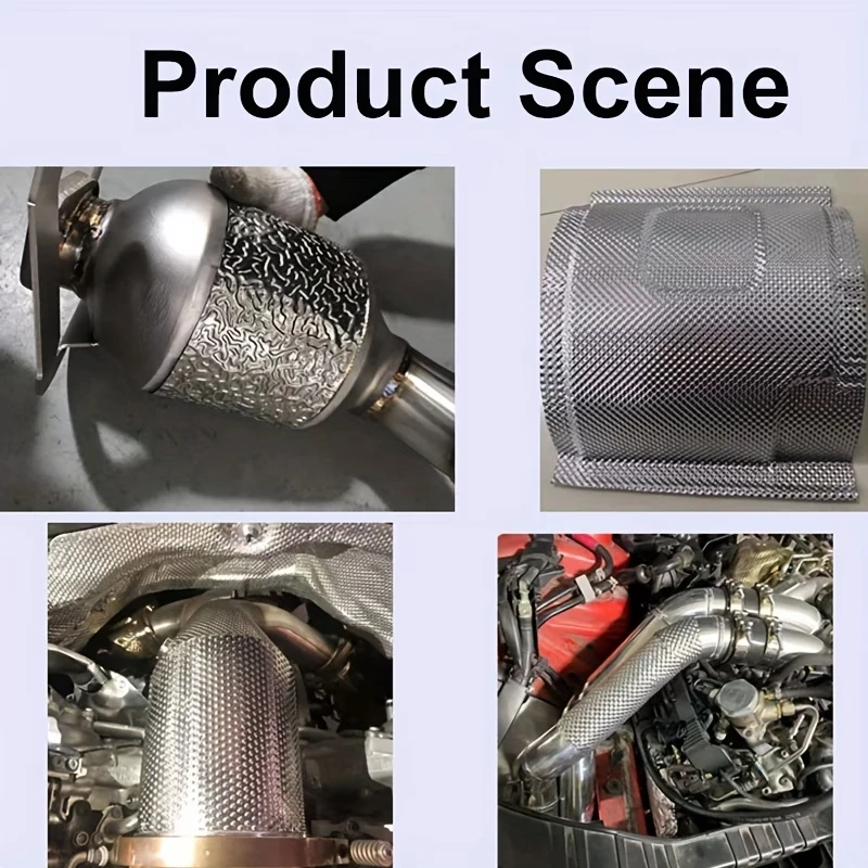 Hitzeschutz-Schweißplatte aus Edelstahl für Turbo-Downpipe, Krümmer, Motor-Isolierplatte, Motorrad-Auspuffrohr, Lader – Detail 4