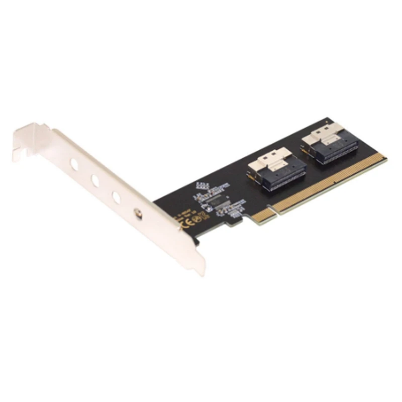 adaptador pci e pcie 30 40 x16 a portas sff8654 8i cartao adaptador riser duravel e facil de instalar u2 01