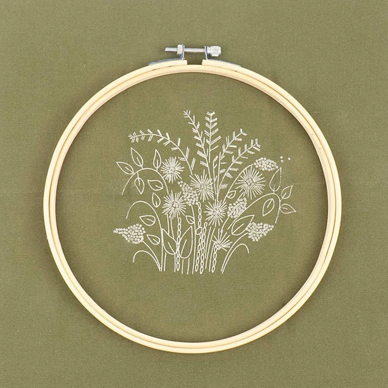 3 Sets Embroidery Starter Cross Stitch Kit With Pattern,Include 3 Embroidery Clothes,3 Embroidery Hoop,Threads And Tools