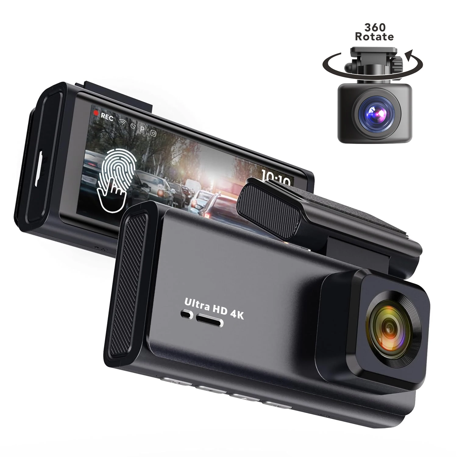 

4K Dashcam for Car and Motorcycle 1080p Sensor Night Vision Front and Rear Dash Voiture Dash Cam