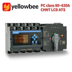 CHNT NXZ-125/4A 100A 250A 300A 4P ATS Dual Power Automatic Transfer Switch Single Three Phase