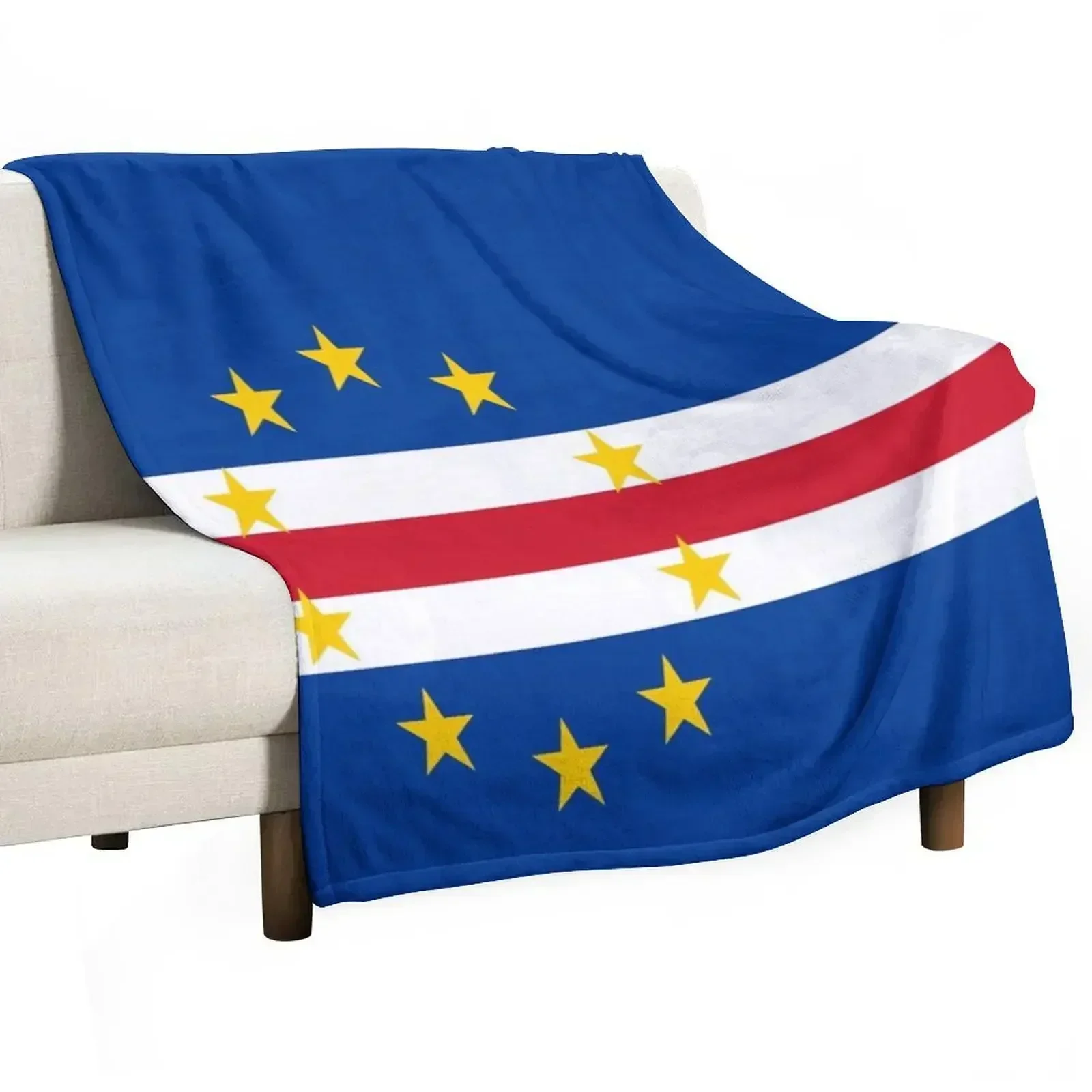 Flag Of Cape Verde Throw Blanket Softest Blankets For Bed Blankets