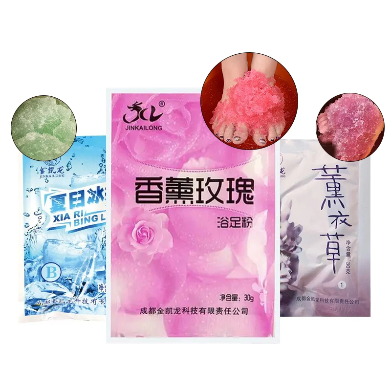 

Bubble Bath Powder SPA Exfoliation Scruber Body Foot Crystal Mud Soak Foot Bath Salt Rose Mint Lavender Skin Care 60g