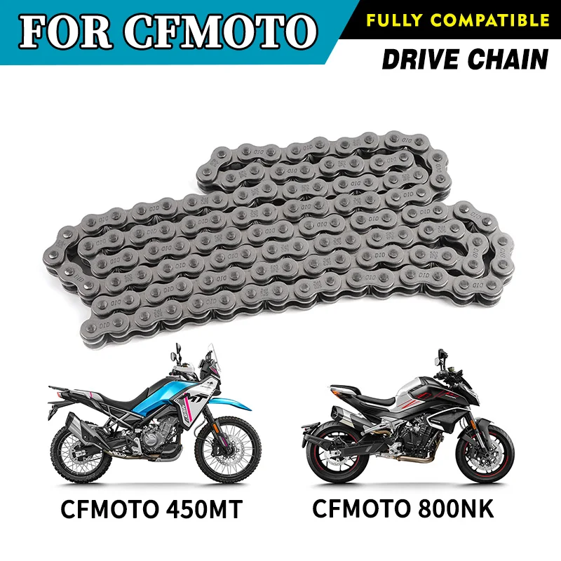 

For CFMOTO 450MT 800NK Motorcycle Chain Sprocket Drive Chain Suit 116L Motorcycle Accessories CF Moto 450 MT Original Parts