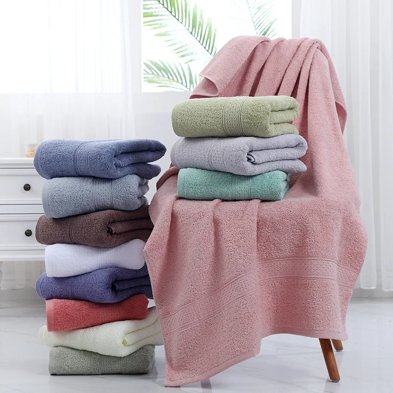 

70x140cm Cotton Bath Towel Adult Soft Absorbent Towels Bathroom Sets Large Beach Towel Luxury Hotel Spa Towels For Home