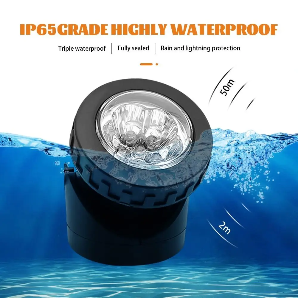 Dual Waterproof Solar Pond Spotlights Auto On/Off 1.2V/3.7V LED Solar Underwater Lights LED 6 Submersible Solar Spot Light