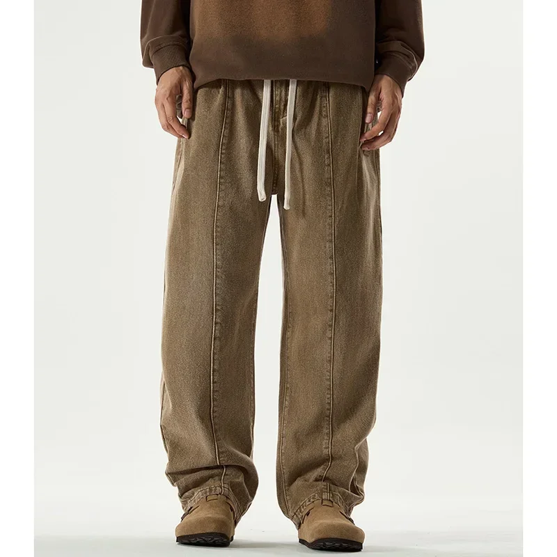 

Мужская уличная одежда, модные джинсовые широкие шаровары, мешковатые джинсы, брюки Cityboy, брюки большого размера, свободные повседневные джинсы-карго больших размеров