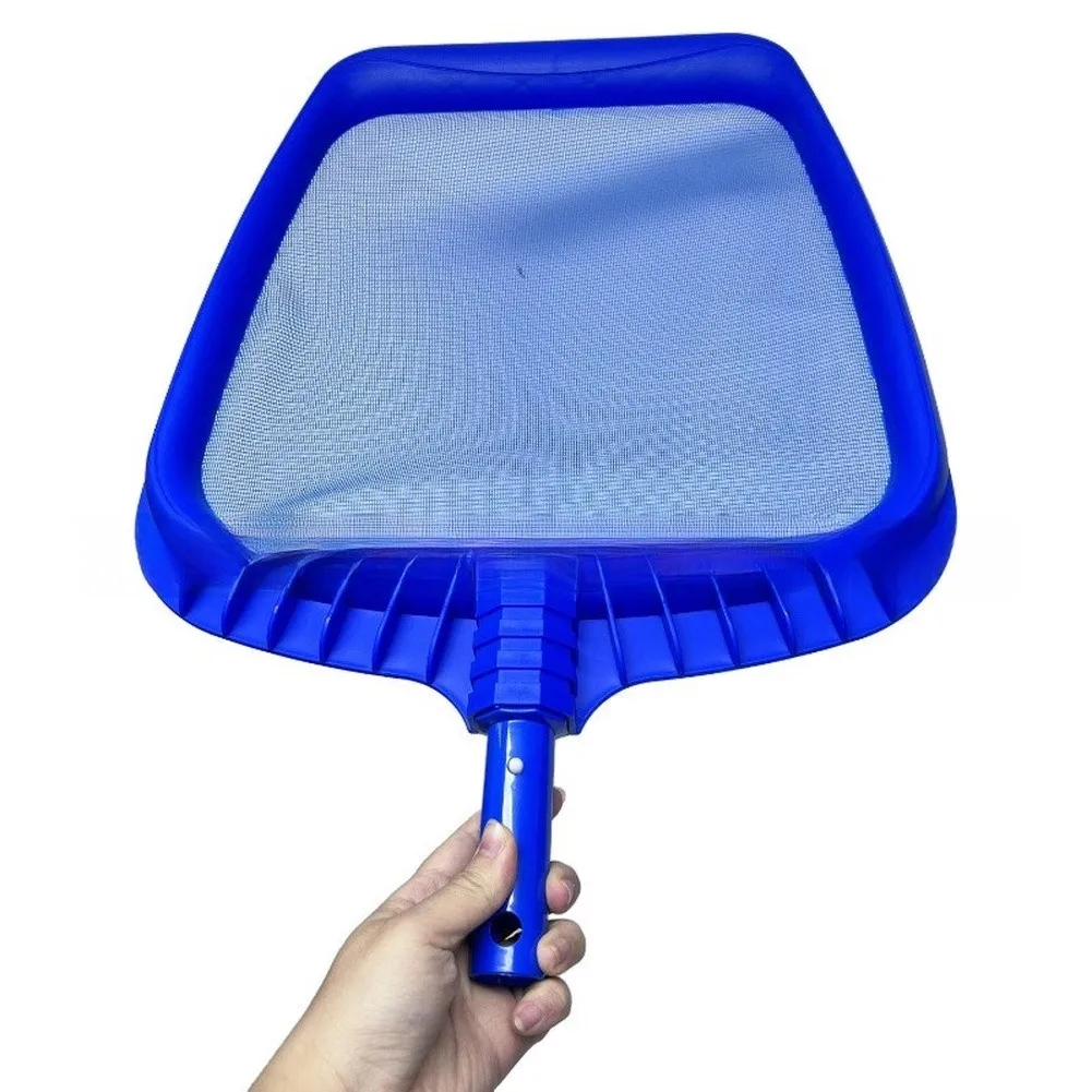 Professional Pool Net Set with Deep Bottom and Flat Leaf Skimmer for Easy Debris Removal - ABS Material Blue 2-Piece