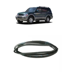 1 Pcs Tail Door Rubber for Pajero V60 Sealing Rubber for Montero V70 with Clips Protect Rubber Weather Seal for Shogun Mr437186