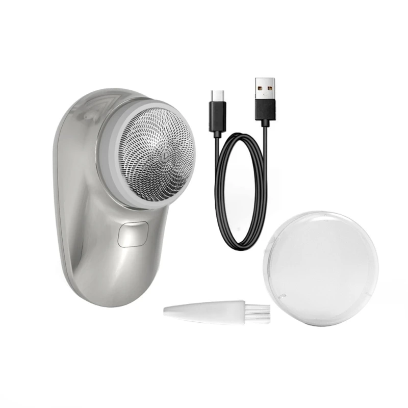 Mini afeitadora facial eléctrica M2EE para hombres, máquina de afeitar recargable para Barba, uso en seco y húmedo