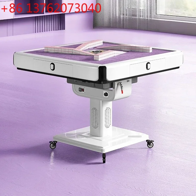 Italian Minimalist Folding Mahjong Table Nordic Roller Coaster Automatic Card-Dealing Mahjong Machine Heating Home Furniture
