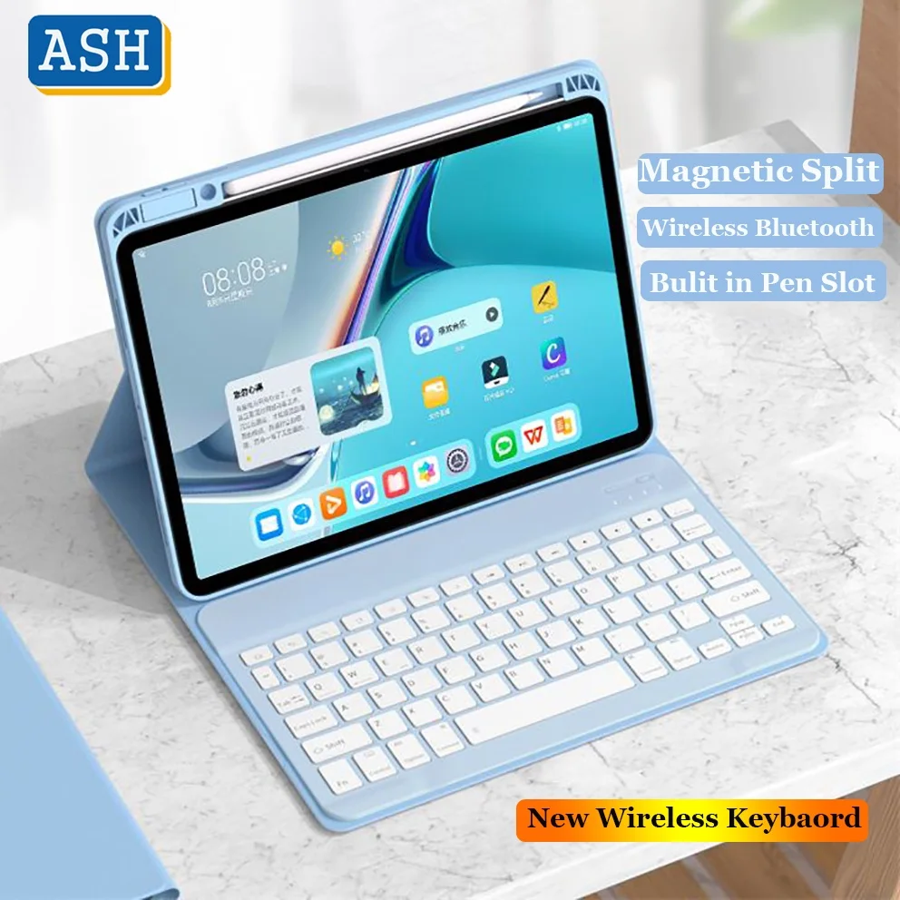 ASH for Huawei Matepad 11.5inch 2023 Pro 11 2022 11 2023 11 2021 for Matepad Air 11.5inch Keyboard Cover Case PU Leather Shell