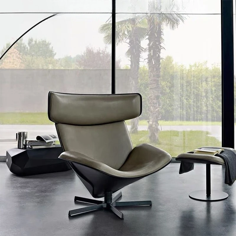 Leisure modern light luxury villa living room backrest lazy single rotating zongzi sofa chair