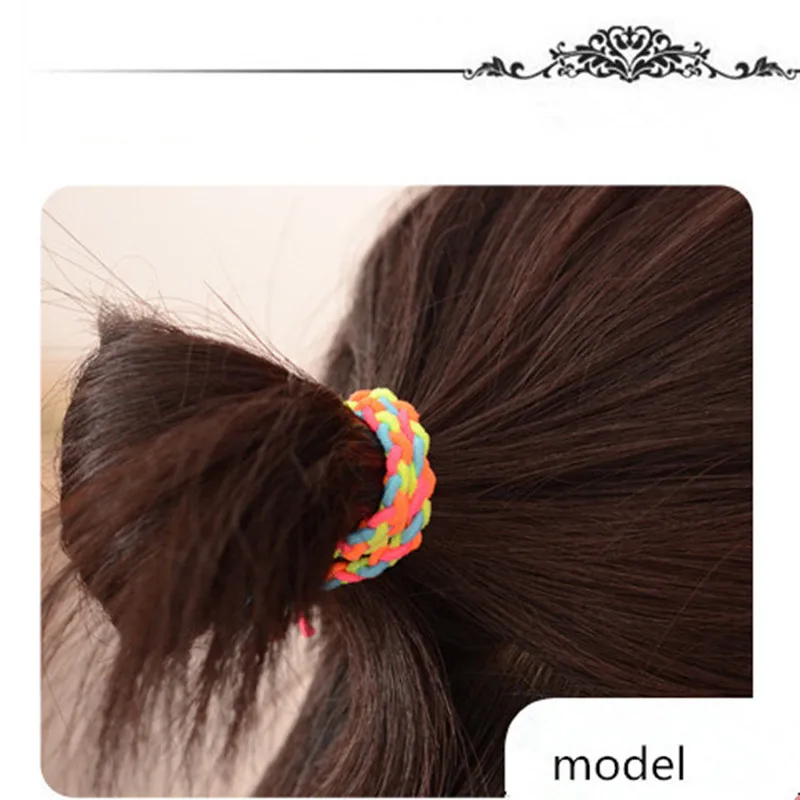 

12pcs Elastic Hair Bands Stretchy Hair Ties For Women Girls Multi Purpose Ponytail Holders Yoga Running Sports Accessories Woven