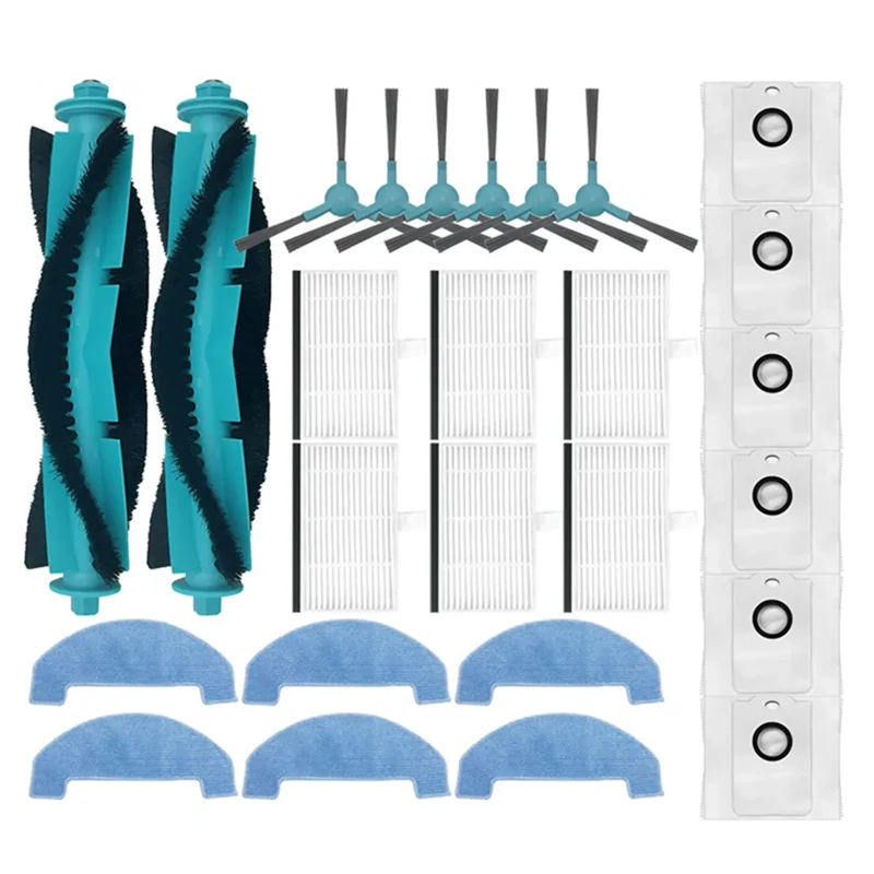 ABUD-For Conga 2499 Ultra Home Advanced، Titanium، X-Treme، Atvel R80 Base الجانب الرئيسي فرشاة تصفية ممسحة كيس الغبار ملحق