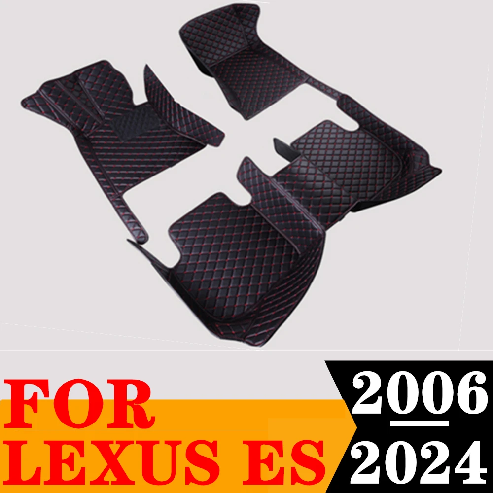 Car Floor Mats For Lexus ES Series 2024 23 22 2021 20 2019 2018 2017 2016-2006 Custom Fit FloorLiner Auto Foot Pads Carpet Cover